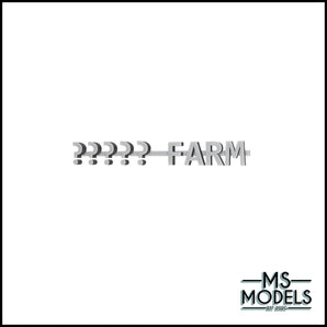 Custom Model Farm Sign