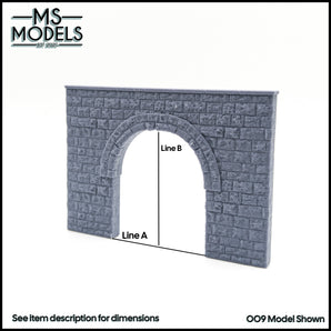 Stone Narrow Gauge Rounded Tunnel Portal
