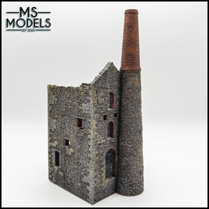 Painted TT120 Derelict Cornish Engine House