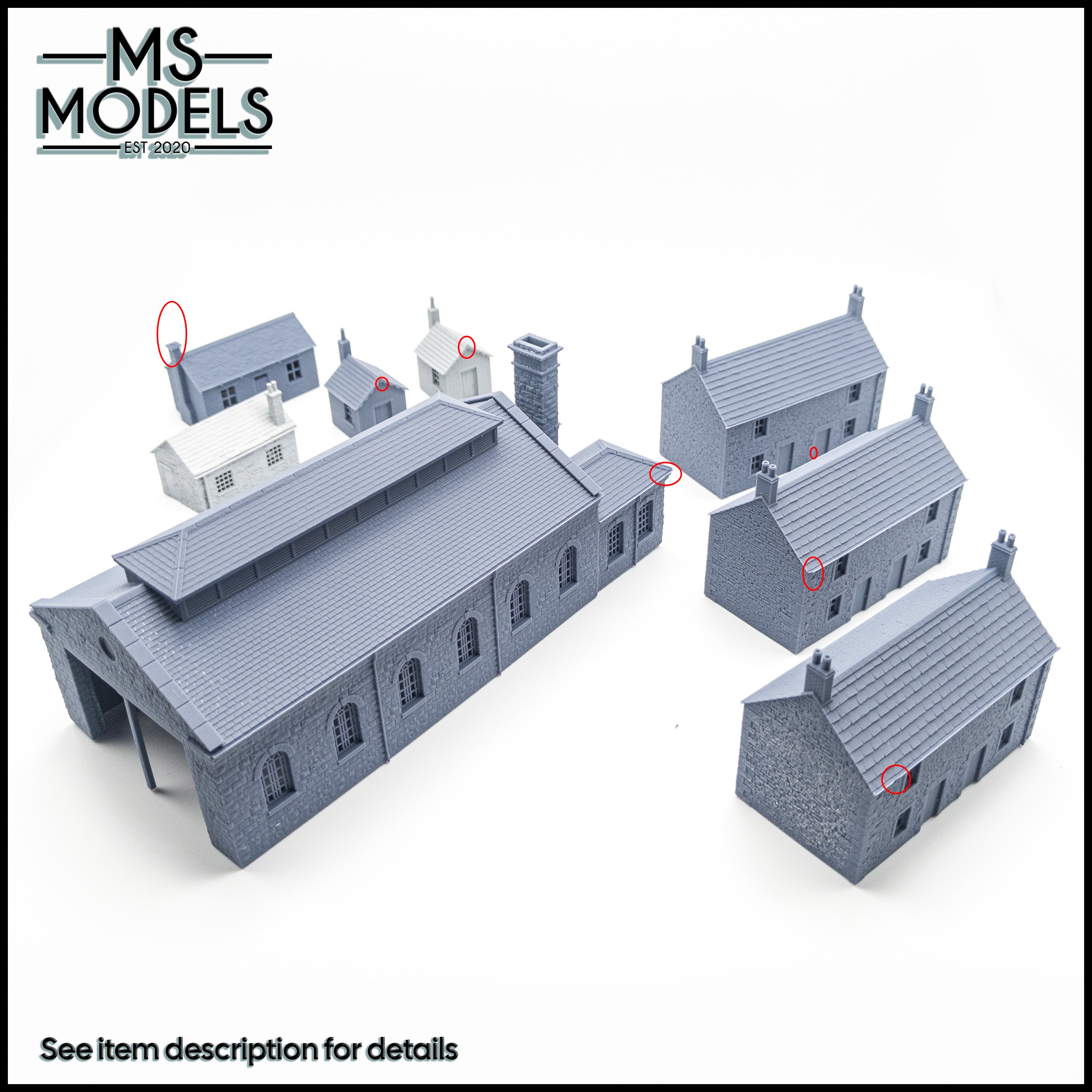 Brick Pumping Room TT120 TT120 Scenery Building N, OO, O Gauge MS Models