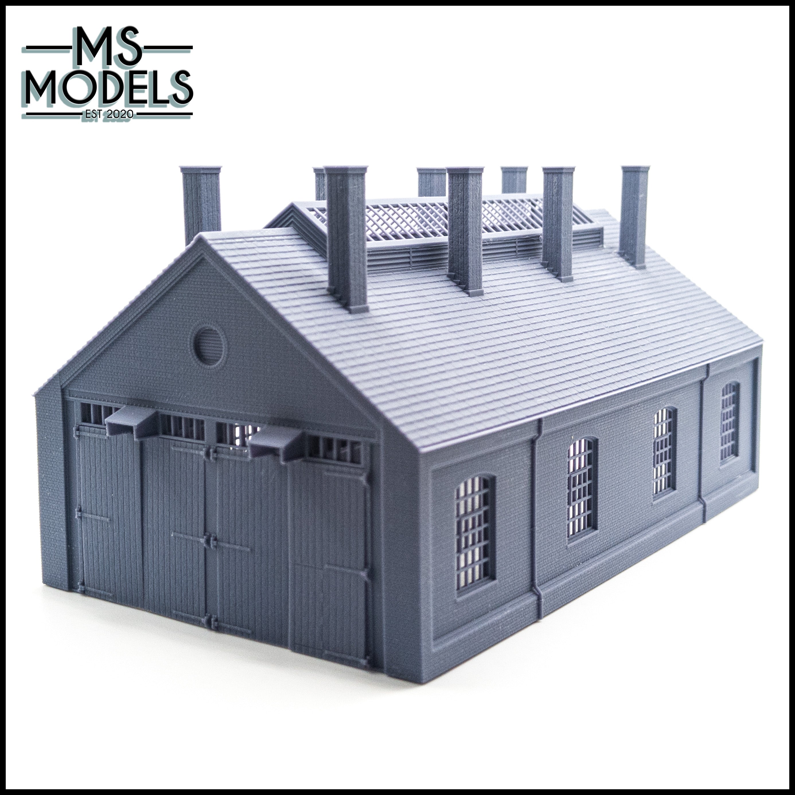 Two Engine Shed GWR Style Two-Road Brick Engine Shed β MS Models