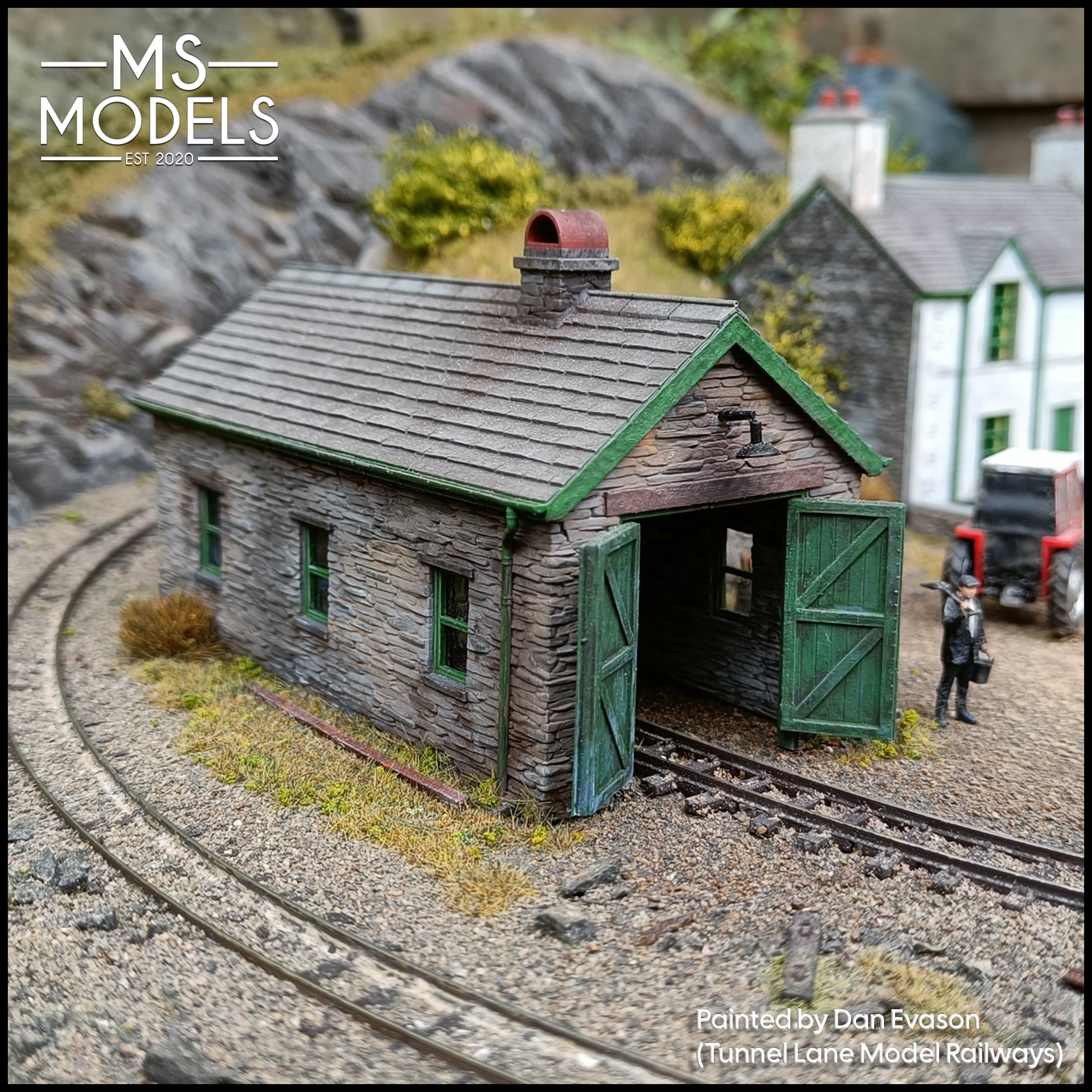 Two Engine Shed Narrow Gauge Slate Built Engine Shed β MS Models