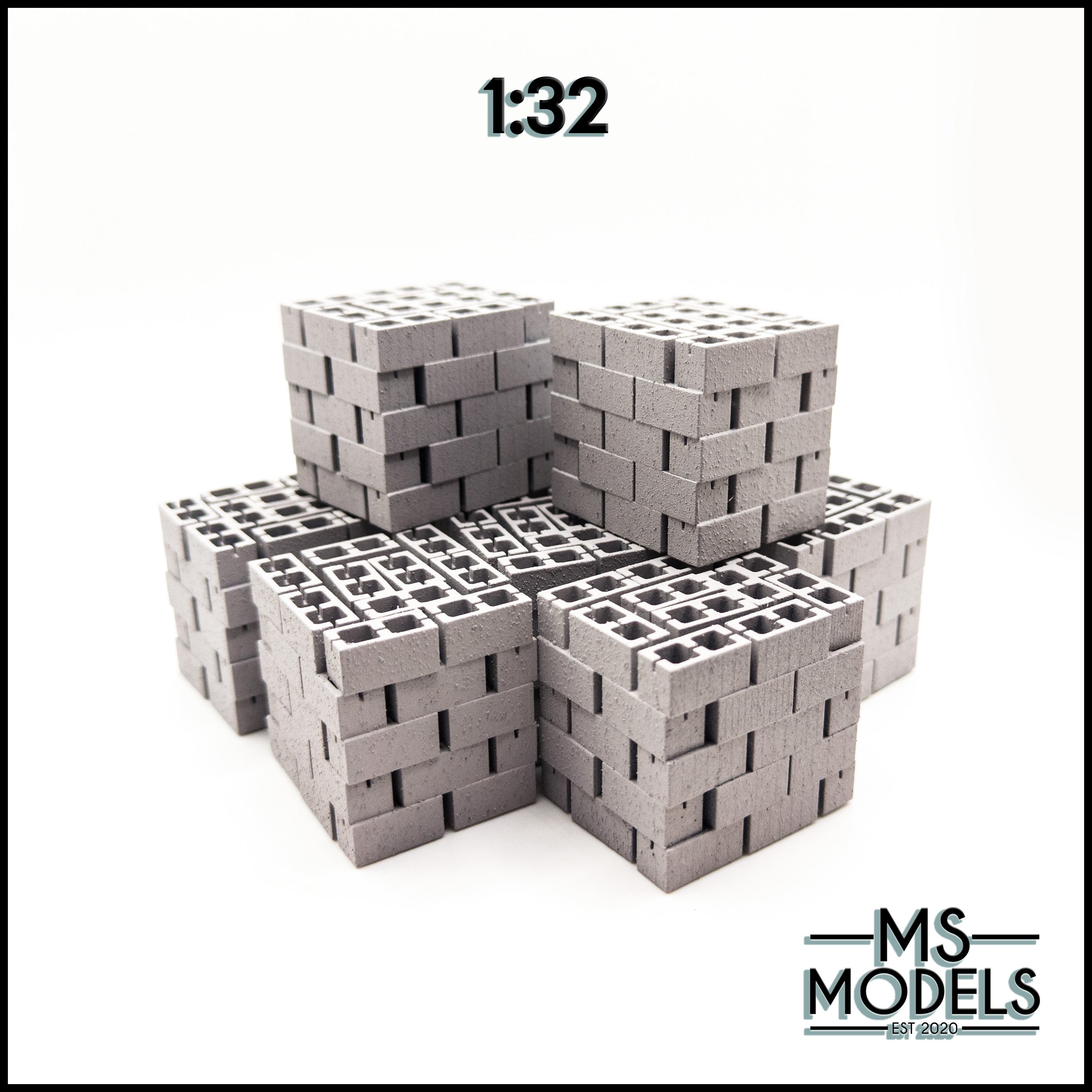 Model Made From Blocks Breeze/Cinder block stacks – MS Models