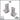 2 pack Corner 2.4/4m Concrete Dividing Walls